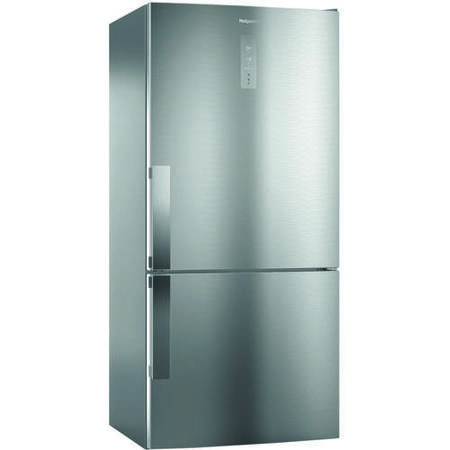 GRADE A2 - Hotpoint H84BE72XO3UK American Style Frost Free Freestanding Fridge Freezer - Silver
