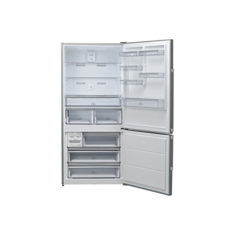 Refurbished Hotpoint H84BE72X Freestanding 588 Litre 60/40 Frost Free Fridge Freezer Inox