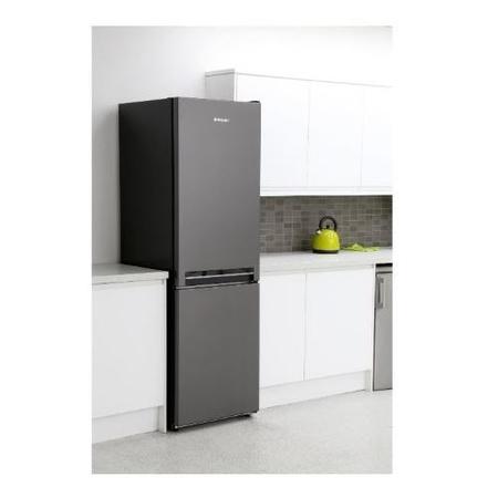 GRADE A2 - HOTPOINT H8A1ESB 338 Litre Freestanding Fridge Freezer 50/50 Split Frost Free 59.5cm Wide - Silver