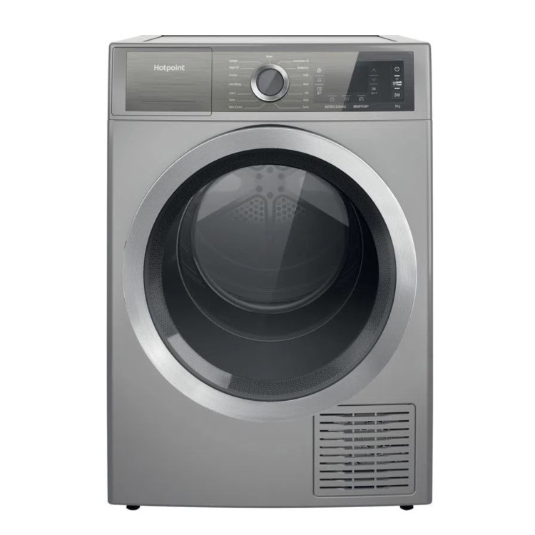 Hotpoint GentlePower 9kg Heat Pump Tumble Dryer - Silver