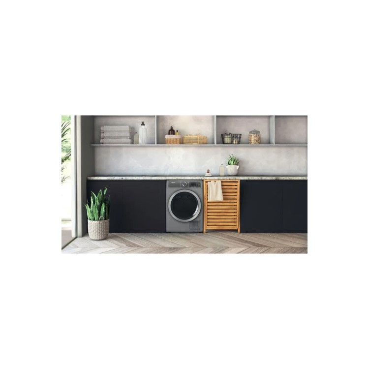 Hotpoint GentlePower 9kg Heat Pump Tumble Dryer - Silver