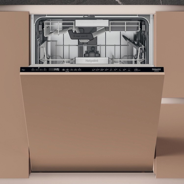 Refurbished Hotpoint Hydroforce H8IHP42LUK 14 Place Fully Integrated Dishwasher