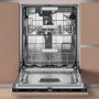 Hotpoint Hydroforce Integrated Dishwasher - B-Rated, Black control panel