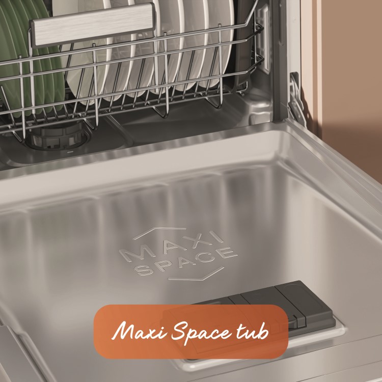 Hotpoint Hydroforce Integrated Dishwasher - B-Rated, Black control panel