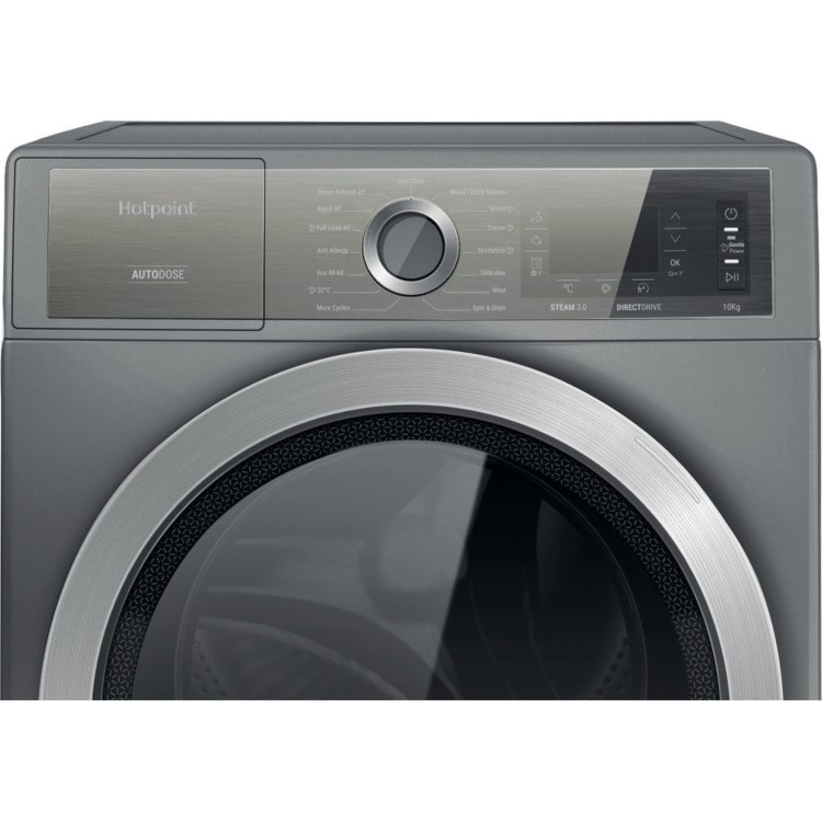 Hotpoint GentlePower 10kg 1400rpm Washing Machine - Silver
