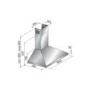 LEISURE H91PX 90cm Chimney Cooker Hood Stainless Steel