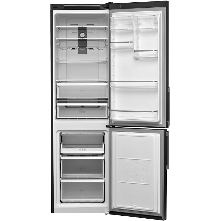 Hotpoint 368 Litre 60/40 Freestanding Fridge Freezer - Black Stainless Steel