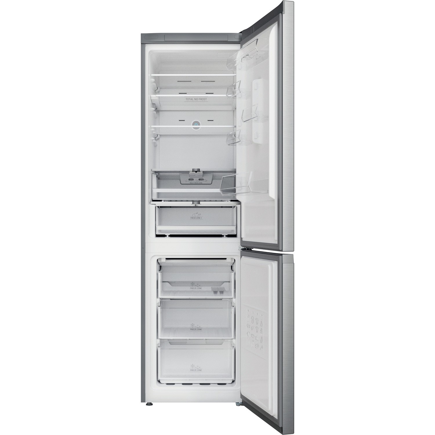 Hotpoint 367 Litre 70/30 Freestanding Fridge Freezer Saturn Steel