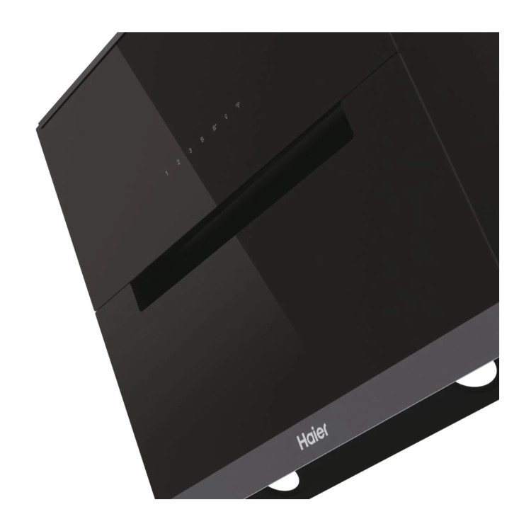 Haier I-Link 60cm Chimney Cooker Hood - Black