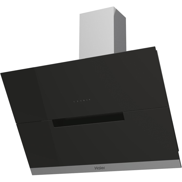 Haier 90cm Angled Cooker Hood - Black