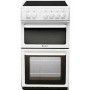 GRADE A2 - Hotpoint HAE51PS 50cm Wide Double Cavity Electric Cooker With Ceramic Hob White