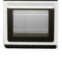 Refurbished Hotpoint HAE51PS 50cm Double Cavity Electric Cooker With Ceramic Hob White