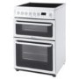 GRADE A1 - Hotpoint HAE60PS 60cm Double Oven Electric Cooker - Polar White