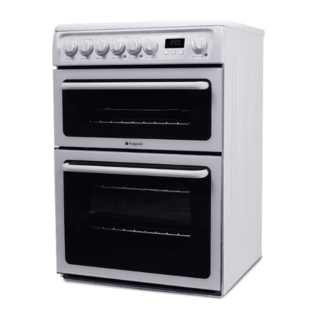 Hotpoint 60cm Double Oven Electric Cooker Polar White