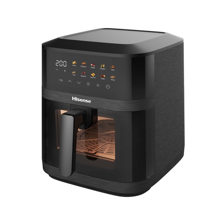 Hisense HAF1800DCDUK 6.3L Air Fryer with Touch Colour Display - Black