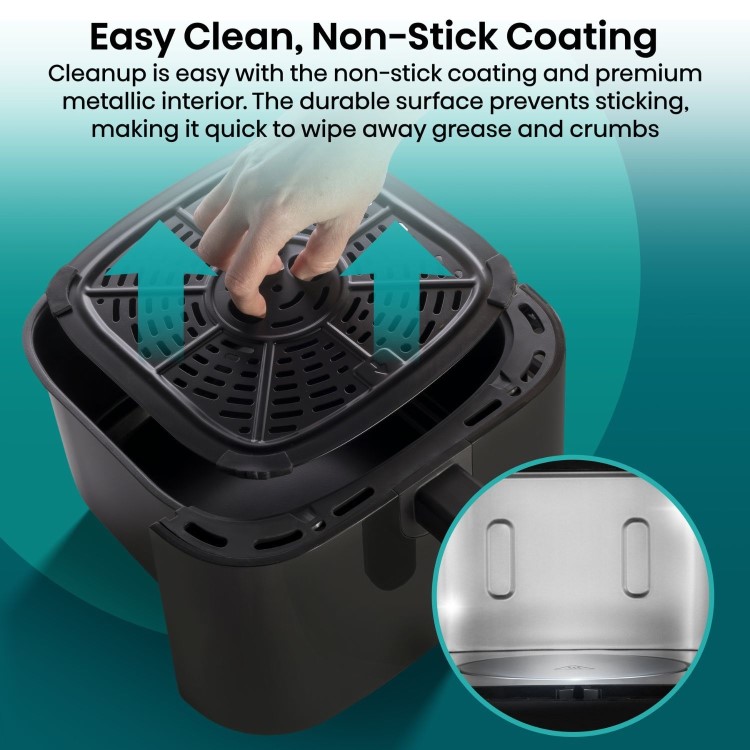 Hisense HAF1800DCDUK 6.3L Air Fryer with Touch Colour Display - Black
