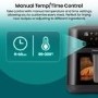 Hisense HAF1800DCDUK 6.3L Air Fryer with Touch Colour Display - Black
