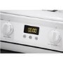 GRADE A1 - Hotpoint HAG51P 50cm Twin Cavity Gas Cooker - White