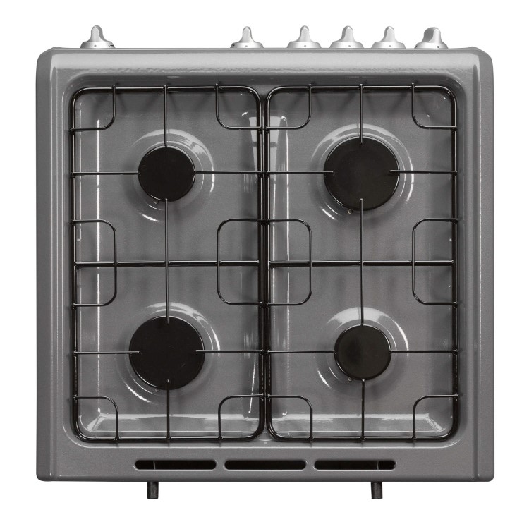 Hotpoint HAG60G 60cm Double Oven Gas Cooker - Graphite