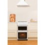 Refurbished Hotpoint HAGL51P 50cm Double Cavity Gas Cooker White