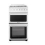 GRADE A1 - Hotpoint HAGL51P 50cm Double Cavity Gas Cooker - White