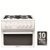 Refurbished Hotpoint HAGL51P 50cm Double Cavity Gas Cooker White