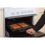 Refurbished Hotpoint HAGL51P 50cm Double Cavity Gas Cooker White