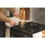 Hotpoint 60cm Double Oven Gas Cooker with Lid - Black