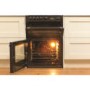 Hotpoint 60cm Double Oven Gas Cooker with Lid - Black