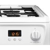 Hotpoint 60cm Double Oven Gas Cooker with Lid - White