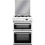 Hotpoint 60cm Double Oven Gas Cooker with Lid - White