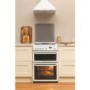 Hotpoint 60cm Double Oven Gas Cooker with Lid - White