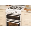 Refurbished Hotpoint HAGL60P 60cm Double Oven Gas Cooker With Lid White