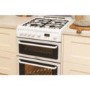 Refurbished Hotpoint HAGL60P 60cm Double Oven Gas Cooker With Lid White