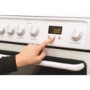 Hotpoint 60cm Double Oven Gas Cooker with Lid - White
