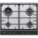 HAHG6BR4S2X Haier 60cm 4 Burner Gas Hob - Stainless Steel