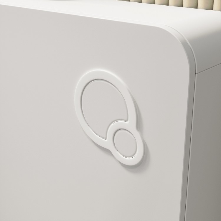 White Glass Cabinet with Cistern, Frame & Pneumatic Dual Flush Button for Wall Hung Toilets - Hako