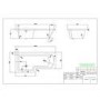 Lena Left Hand L Shape Shower Bath with Side Panel & Shower Screen - 1700 x 700mm