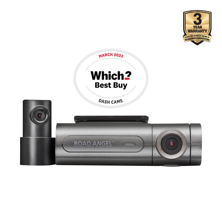 Road Angel Halo Pro 2K Front and 1080p Full HD Rear Dash Cam