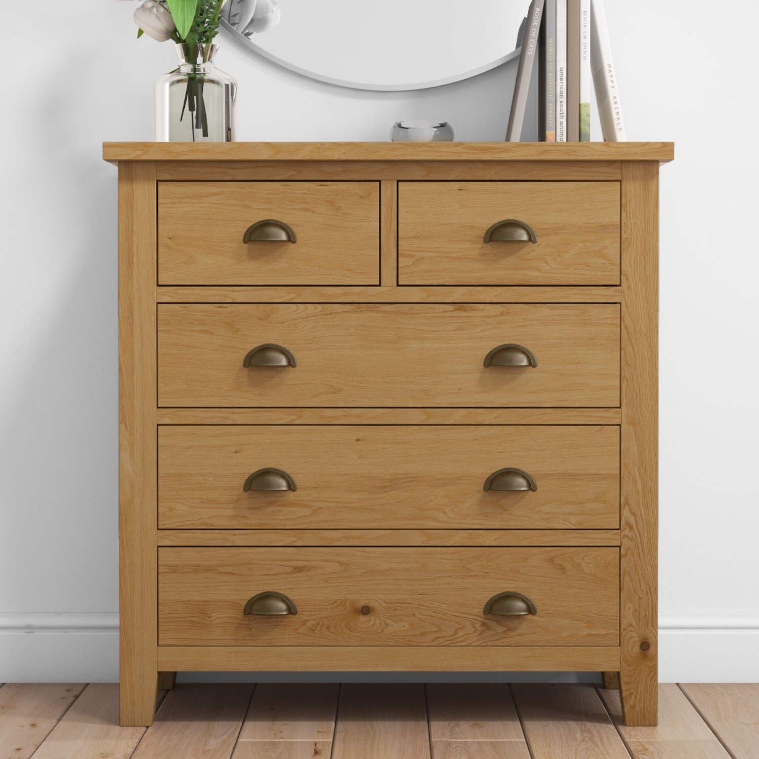 Harrington Solid Oak 3 2 Chests Of Drawers Har002 Ebay