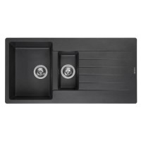 Reginox HARLEM 15 BS Harlem 1.5 Bowl Black Granite Composite Sink
