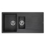 Reginox HARLEM 15 BS Harlem 1.5 Bowl Black Granite Composite Sink