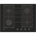 A1/HAVG5BF4S2B Refurbished Haier HAVG5BF4S2B 60cm 4 Burner Gas-on-glass Hob Black