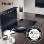 Refurbished Haier HAVG5BF4S2B 60cm 4 Burner Gas-on-glass Hob Black