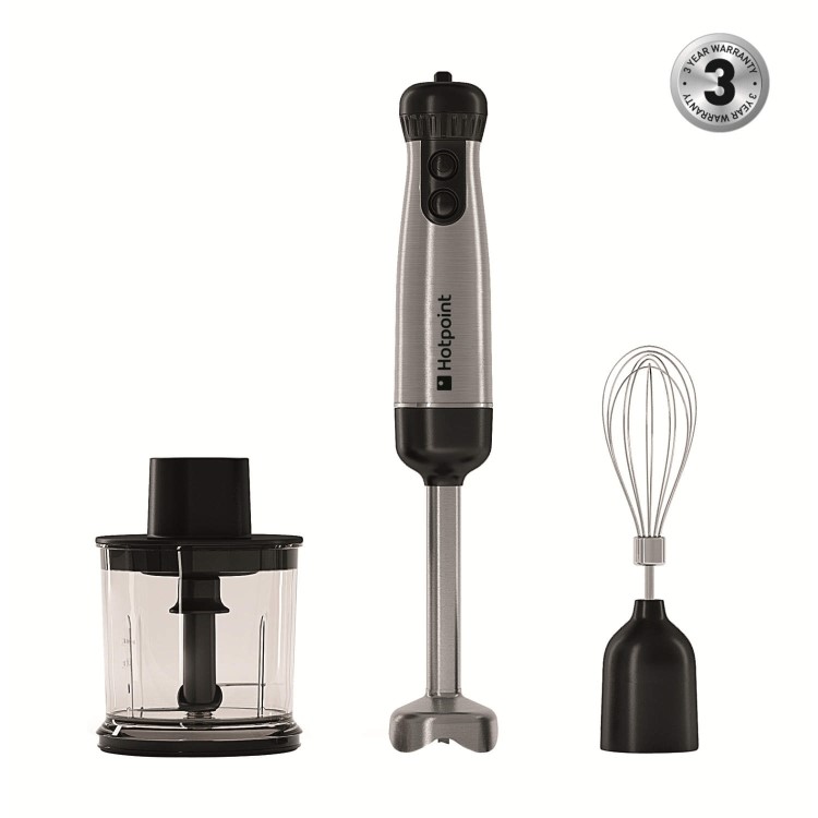 Hotpoint HB0703AX0 700W 3-in-1 Hand Blender Stainless Steel