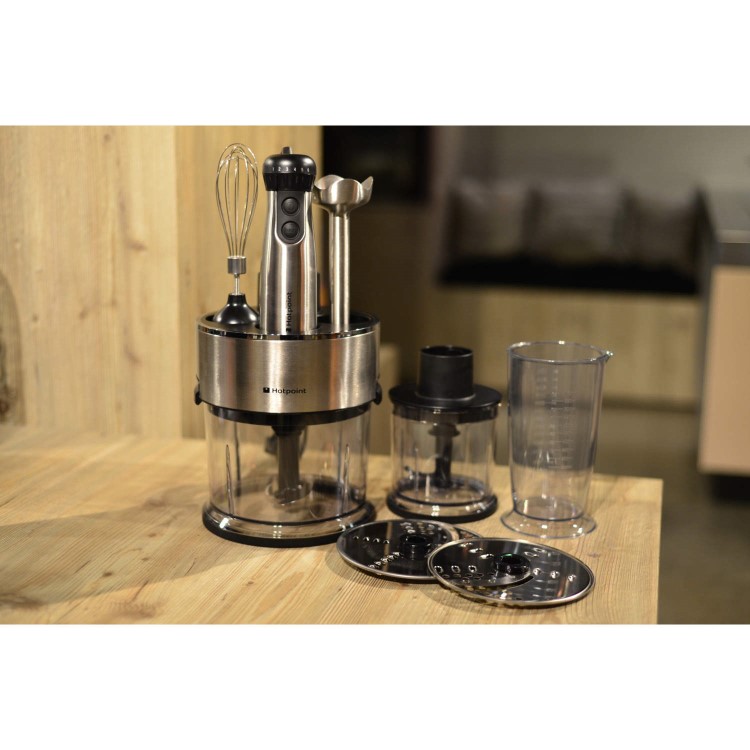 Hotpoint HB0705AX0 700W Full Hand Blender Stainless Steel