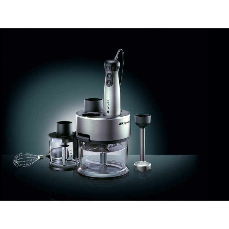 Hotpoint HB0705AX0 700W Full Hand Blender Stainless Steel