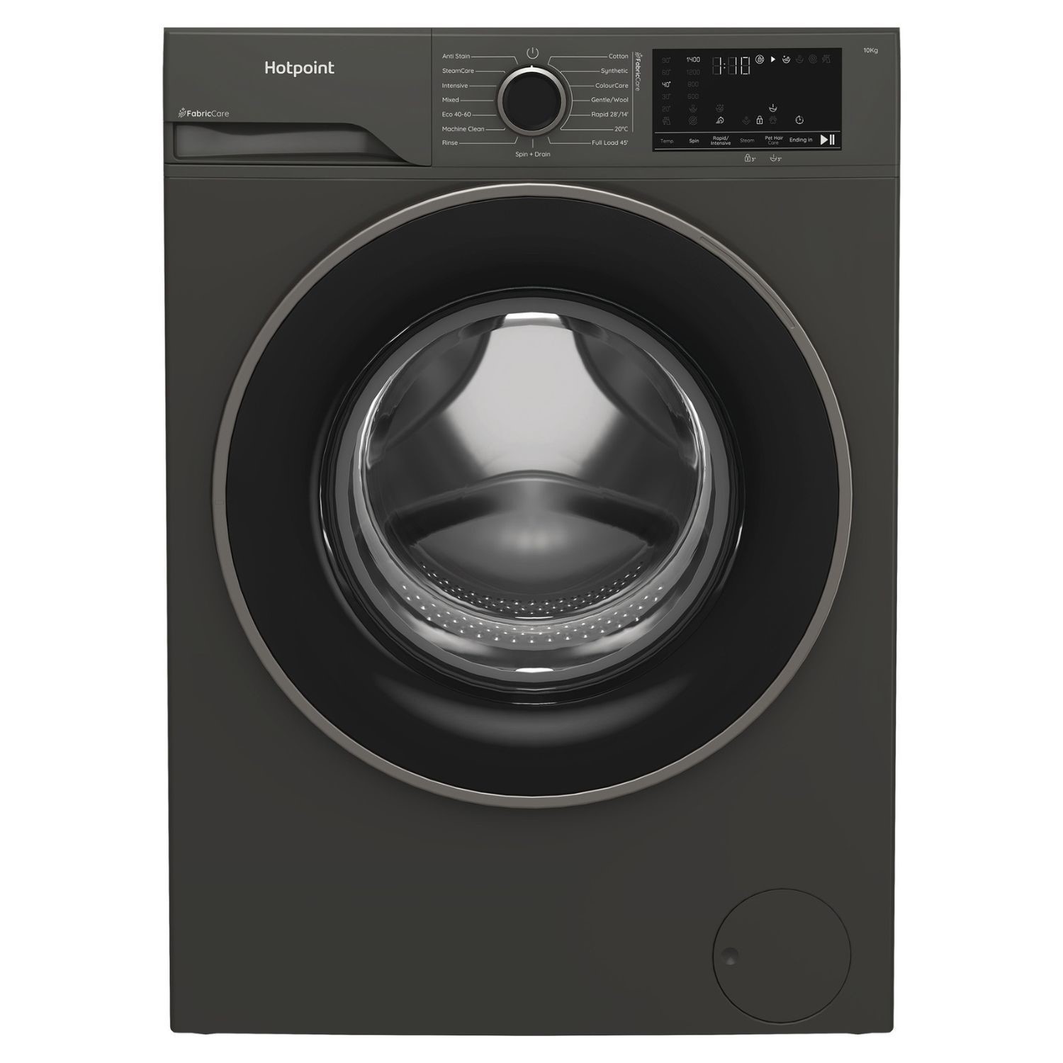 Hotpoint HB103GCAREUK 10kg 1400 Spin Washing Machine in Manhattan Grey