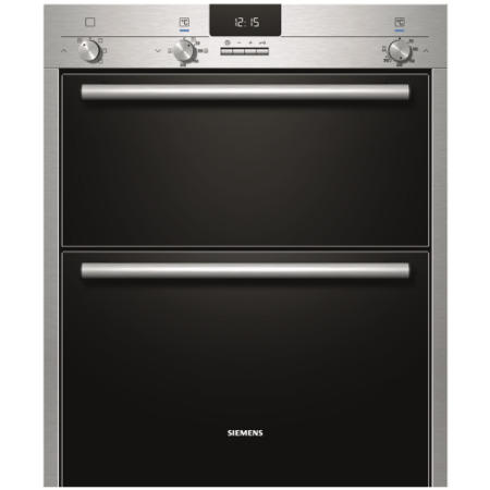GRADE A1 - SIEMENS HB13NB521B iQ100 Electric Built Under Double Oven in Stainless steel