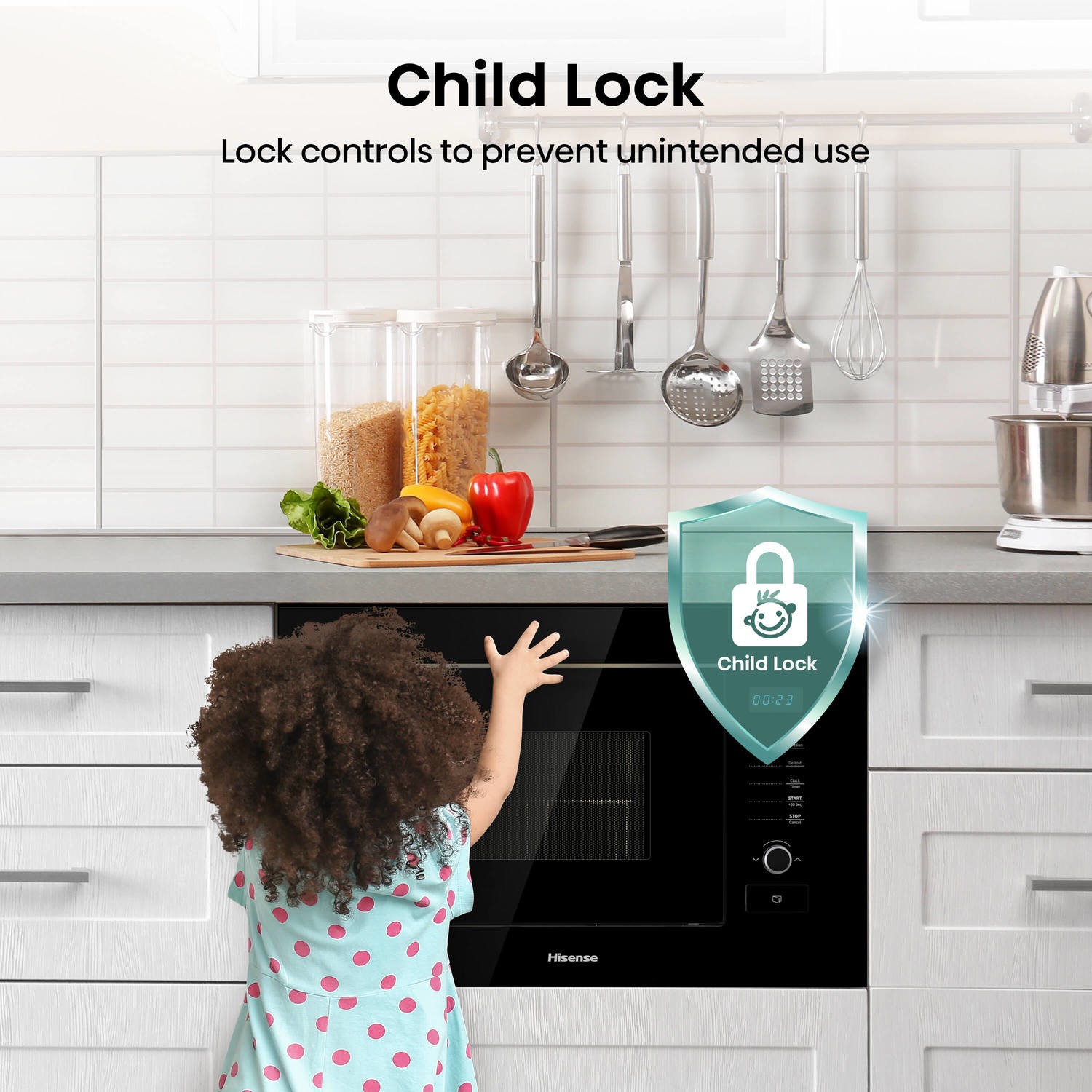 Hisense BuiltIn Microwave Black HB20MOBX5UK Appliances Direct